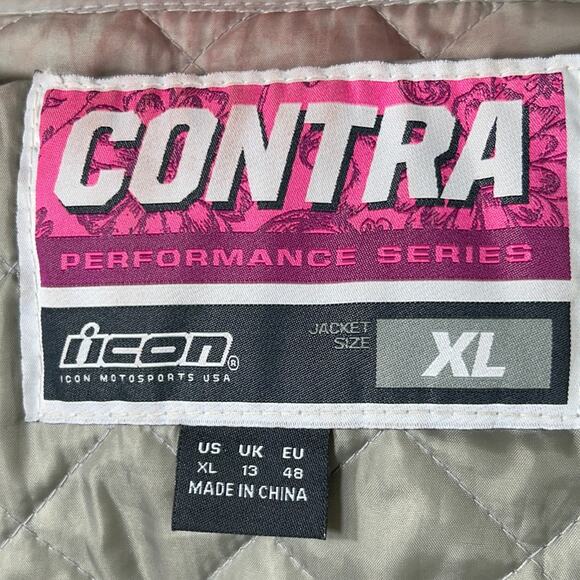 ICON Motorsports CONTRA PERFORMANCE Series Motorcycle Jacket Size XL LADIES - Picture 15 of 15